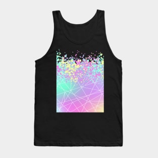 Vibrant Triangle and Circle Design Tank Top